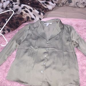 Forever 21 olive blouse